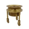 Lupă Giftdeco MAG-0015 cu trepied și rotițe, alamă și sticlă, 5 x 5 x 7 cm, stil retro imagine 4