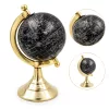 Glob decorativ negru cu harta argintie