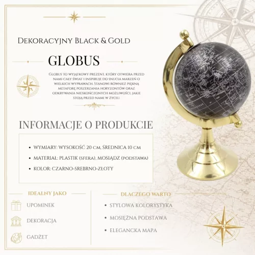 Glob Giftdeco plastic si alama 20 cm