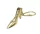 Breloc Giftdeco KRT3, alamă, 5,6 x 3 cm Giftdeco 5902067227336 imagine 2
