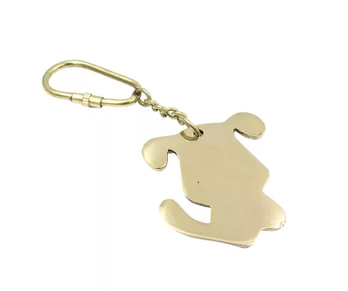 Breloc Giftdeco KRT5, alamă, 5 x 5 cm Giftdeco 5902067227350 imagine 4