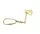 Breloc Giftdeco KRT27, alamă, lungime 11 cm Giftdeco 5902067227497 imagine 2