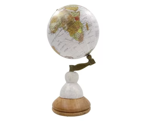 Glob Voyager cu harta geografica colorata
