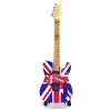 Miniatură chitara Indomini MGT-2301B, Rolling Stones UK&Tongue, lemn de mahon, plastic și metal, stil clasic