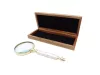 Lupă Giftdeco NC2684, alamă, sticlă, metal și lemn, lungime 20,5 cm, diametru 7,5 cm Giftdeco 5902067228029 imagine 2
