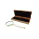 Lupă Giftdeco NC2684, alamă, sticlă, metal și lemn, lungime 20,5 cm, diametru 7,5 cm Giftdeco 5902067228029 imagine 2
