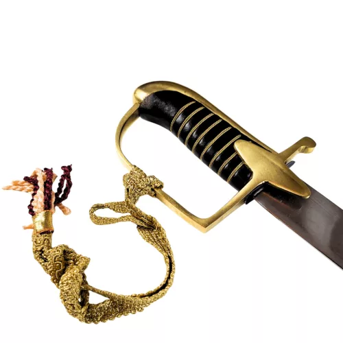 Replică decorativa Giftdeco, alamă, piele, oțel, metal și lemn, lungime 95 cm Giftdeco 5902067228265 imagine 3