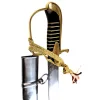 Replică decorativa Giftdeco, alamă, piele, oțel, metal și lemn, lungime 95 cm Giftdeco 5902067228265 imagine 4