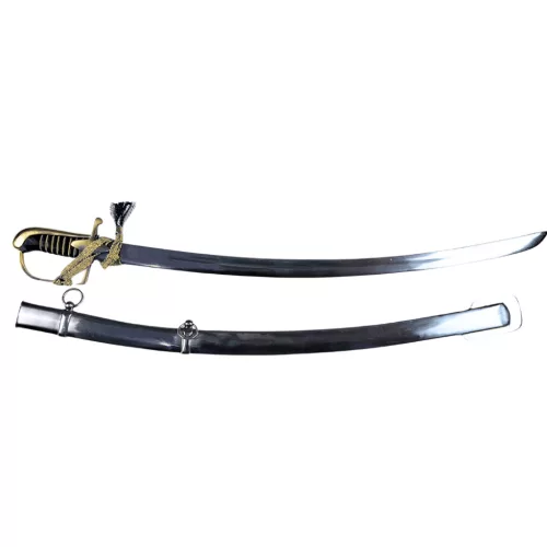 Replică decorativa Giftdeco, alamă, piele, oțel, metal și lemn, lungime 95 cm Giftdeco 5902067228265 imagine 8