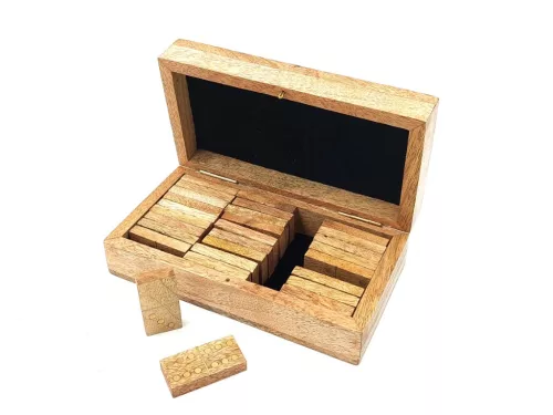 Obiect decorativ Giftdeco BR157, lemn de mango și alamă, 15 x 8 x 4,5 cm Giftdeco 5902067228524 imagine 3