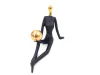 Obiect decorativ Giftdeco OC-2214, aluminiu și metal, înălțime 15 cm, lungime 21 cm, stil industrial, glamour, modern Giftdeco 5902067228784 imagine 3