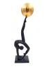 Figurina Yoga Giftdeco OC-225 metal negru auriu