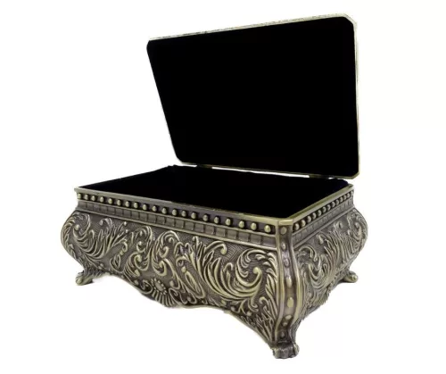 Cutie pentru bijuterii Giftdeco 21-20M, metal, 12,5 x 9 x 7 cm, stil Ludvik imagine 5