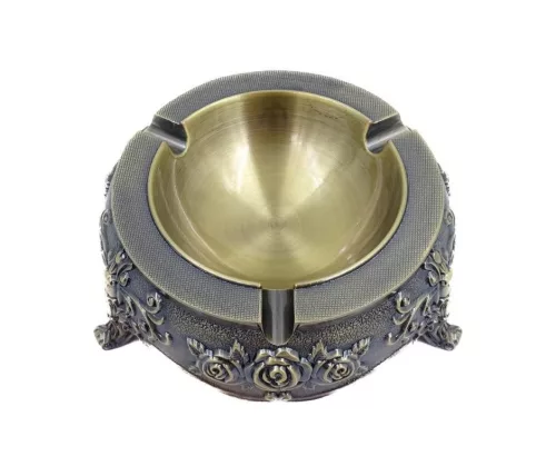 Scrumieră decorativa Giftdeco, metal, înălțime 4 cm, diametru 12 cm, stil retro, clasic Giftdeco 5902067228975 imagine 4