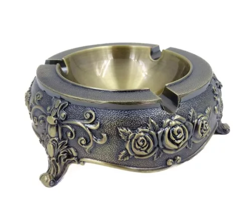 Scrumieră decorativa Giftdeco, metal, înălțime 4 cm, diametru 12 cm, stil retro, clasic Giftdeco 5902067228975 imagine 5