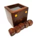 Joc cu zaruri Giftdeco G151G/AZ cu capac din sticla