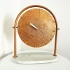 Ceas decorativ Giftdeco, metal, 37 x 32 x 15,5cm, stil glamour, modern, clasic