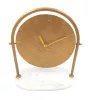 Ceas decorativ Giftdeco, metal, 37 x 32 x 15,5cm, stil glamour, modern, clasic