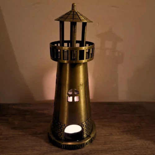 Figurină decorativa Giftdeco, alamă și metal, stil vintage, nautic, clasic