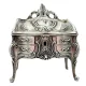 Cutie pentru bijuterii Giftdeco, metal, 9,7 x 10 x 6,7 cm Giftdeco 5902067229330 imagine 2
