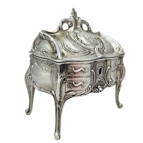 Cutie pentru bijuterii Giftdeco, metal, 9,7 x 10 x 6,7 cm Giftdeco 5902067229330 imagine 3