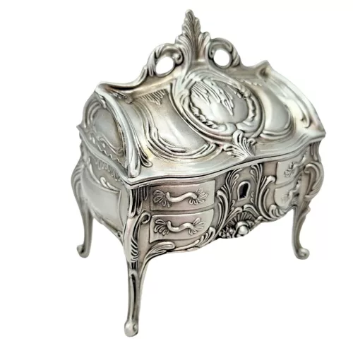 Cutie pentru bijuterii Giftdeco, metal, 9,7 x 10 x 6,7 cm Giftdeco 5902067229330 imagine 5