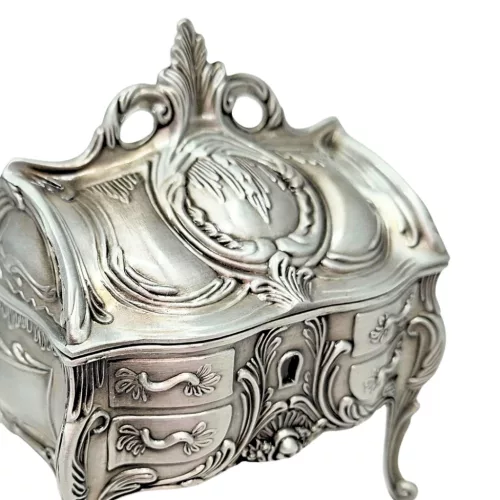 Cutie pentru bijuterii Giftdeco, metal, 9,7 x 10 x 6,7 cm Giftdeco 5902067229330 imagine 6