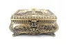 Cutie pentru bijuterii Giftdeco 21-20L, metal auriu, 16,8 x 12,2 x 9,2 cm, stil Ludovic Giftdeco 5902067229354 imagine 3