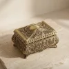 Cutie pentru bijuterii Giftdeco 21-20L, metal auriu, 16,8 x 12,2 x 9,2 cm, stil Ludovic Giftdeco 5902067229354 imagine 6