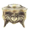 Cutie pentru bijuterii Giftdeco, metal, 10,8 x 7,7 x 9,2 cm, stil retro, vintage, clasic Giftdeco 5902067229378 imagine 3