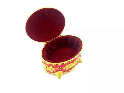 Cutie pentru bijuterii Giftdeco, metal, 9 x 6,5 x 5,5 cm, stil modern Giftdeco 5902067229415 imagine 4