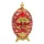Ou decorativ Giftdeco HRRG tip Fabergé, plastic, roșu și auriu, 7 x 7 x 18 cm Giftdeco 5902067229477 imagine 2