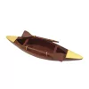 Model de barcă Giftdeco 717013, lemn și alamă, 25 x 6,3 x 4 cm, stil nautic minimalist Giftdeco 5902067229903 imagine 4