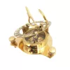 Busolă Giftdeco SUN023F, alamă și piele, diametru 7,5 cm, stil retro, vintage, colonial