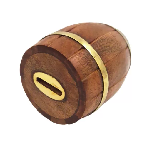 Obiect decorativ Giftdeco DNU-001, alamă și lemn, înălțime 13 cm Giftdeco 5906142320004 imagine 5