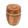 Pușculiță butoi Giftdeco DNU-002, lemn și alamă, imagine 5