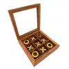 Obiect decorativ Giftdeco DNU-004, alamă, sticlă și lemn, 12,5 x 12,5 x 2,5cm, stil clasic Giftdeco 5906142320028 imagine 2