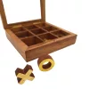 Obiect decorativ Giftdeco DNU-004, alamă, sticlă și lemn, 12,5 x 12,5 x 2,5cm, stil clasic Giftdeco 5906142320028 imagine 6