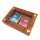 Cutie din lemn Giftdeco DNU-007 cu capac din sticla