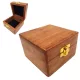 Obiect decorativ Giftdeco DNU-017, alamă, lemn și textil, 6 x 6 x 4 cm Giftdeco 5906142320110 imagine 2