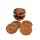 Set suporturi pahare Giftdeco DNU-019, alamă și lemn Giftdeco 5906142320127 imagine 2
