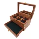 Cutie pentru bijuterii Giftdeco DNU-022, alamă, sticlă și lemn, 21,6 x 14,6 x 10,15 cm Giftdeco 5906142320158 imagine 2