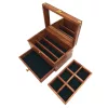 Cutie pentru bijuterii Giftdeco DNU-022, alamă, sticlă și lemn, 21,6 x 14,6 x 10,15 cm Giftdeco 5906142320158 imagine 6