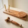 Ciocănel decorativ de birou Giftdeco DNU-023, alamă și lemn, 22,85 x 6,35 x 7,6 cm, stil retro, vintage, colonial Giftdeco 5906142320165 imagine 3