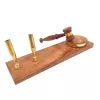 Ciocănel decorativ de birou Giftdeco DNU-023, alamă și lemn, 22,85 x 6,35 x 7,6 cm, stil retro, vintage, colonial Giftdeco 5906142320165 imagine 6