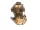 Cască de scafandru decorativa Giftdeco NC2084B, alamă, 18,5 x 19,5 x 20,5 cm, stil nautic, clasic