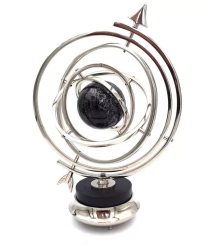 Astrolab decorativ Giftdeco NI9117, aluminiu, înălțime 44,5 cm, stil retro, modern, clasic Giftdeco 5906142320271 imagine 5
