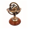 Astrolab decorativ Giftdeco NI351, prezentare completă pe suport din lemn