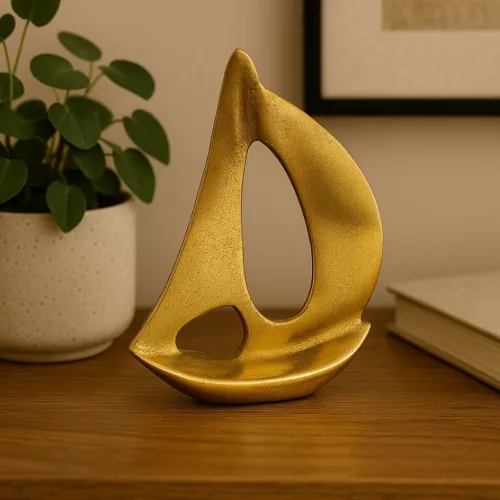 Obiect decorativ Giftdeco NI1651, aluminiu, înălțime 19,5 cm, stil minimalist, modern, clasic Giftdeco 5906142320486 imagine 3