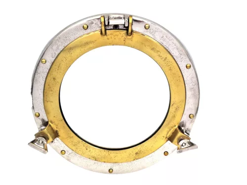 Bulă decorativă metalică cu oglindă de 28 cm